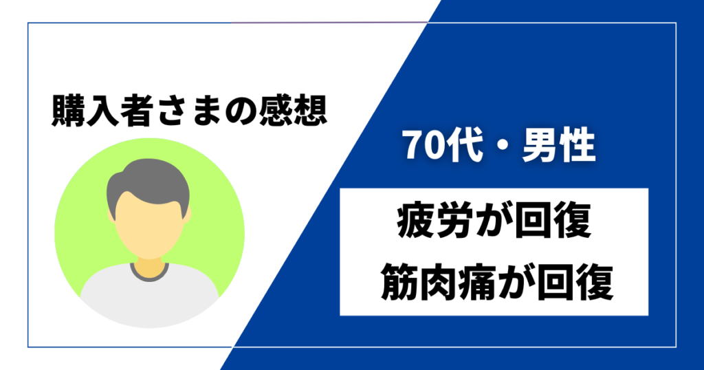 DENBAヘルス感想　70代・男性