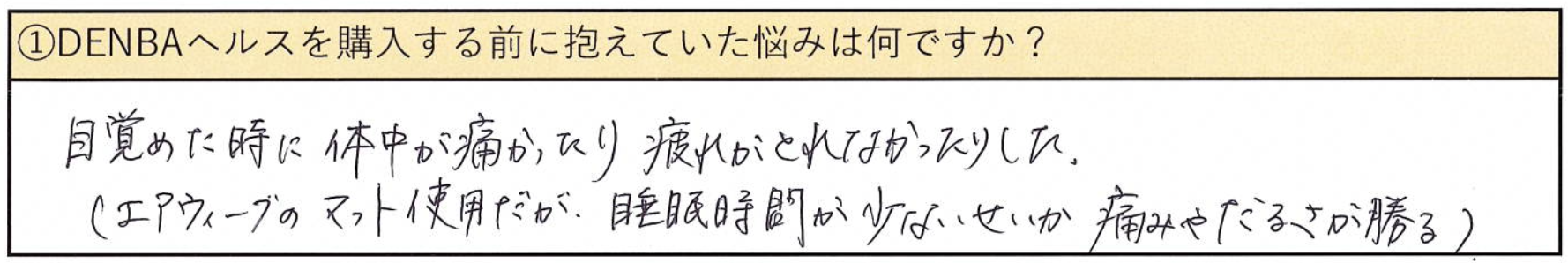 DENBA Health感想_悩み